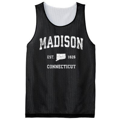 Madison Connecticut Ct Vintage Athletic Sports Mesh Reversible Basketball Jersey Tank