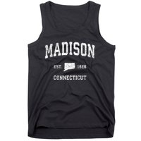 Madison Connecticut Ct Vintage Athletic Sports Tank Top