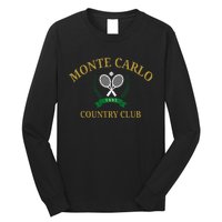 Monte Carlo Country Club Vintage Tennis Aesthetic Long Sleeve Shirt