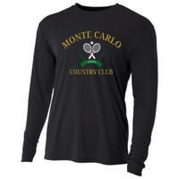 Monte Carlo Country Club Vintage Tennis Aesthetic Cooling Performance Long Sleeve Crew