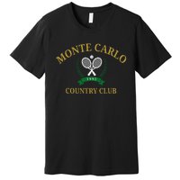 Monte Carlo Country Club Vintage Tennis Aesthetic Premium T-Shirt