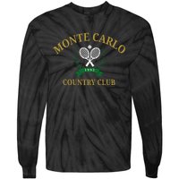 Monte Carlo Country Club Vintage Tennis Aesthetic Tie-Dye Long Sleeve Shirt