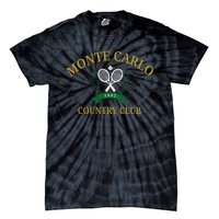 Monte Carlo Country Club Vintage Tennis Aesthetic Tie-Dye T-Shirt