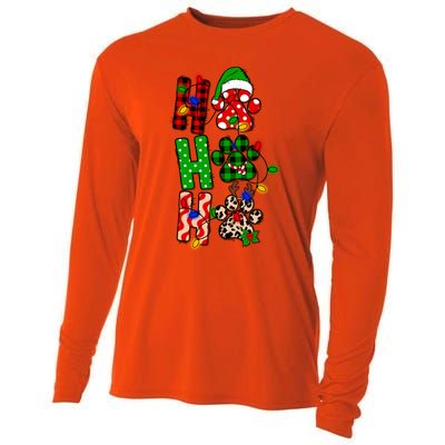 Merry Christmas Celebration Dog Owners Ho Ho Ho Meaningful Gift Cooling Performance Long Sleeve Crew