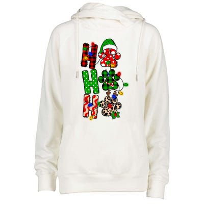 Merry Christmas Celebration Dog Owners Ho Ho Ho Meaningful Gift Womens Funnel Neck Pullover Hood