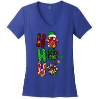 Merry Christmas Celebration Dog Owners Ho Ho Ho Meaningful Gift Women's V-Neck T-Shirt