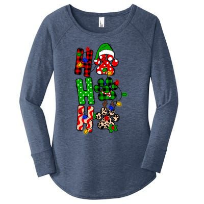 Merry Christmas Celebration Dog Owners Ho Ho Ho Meaningful Gift Women's Perfect Tri Tunic Long Sleeve Shirt