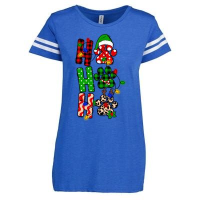 Merry Christmas Celebration Dog Owners Ho Ho Ho Meaningful Gift Enza Ladies Jersey Football T-Shirt