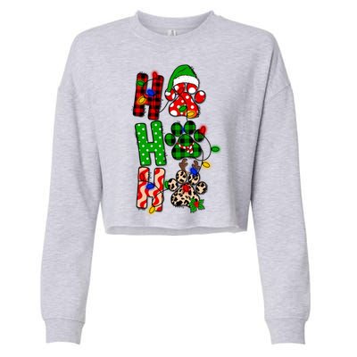 Merry Christmas Celebration Dog Owners Ho Ho Ho Meaningful Gift Cropped Pullover Crew