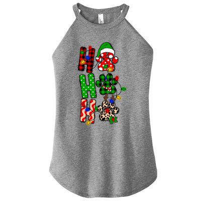 Merry Christmas Celebration Dog Owners Ho Ho Ho Meaningful Gift Women's Perfect Tri Rocker Tank