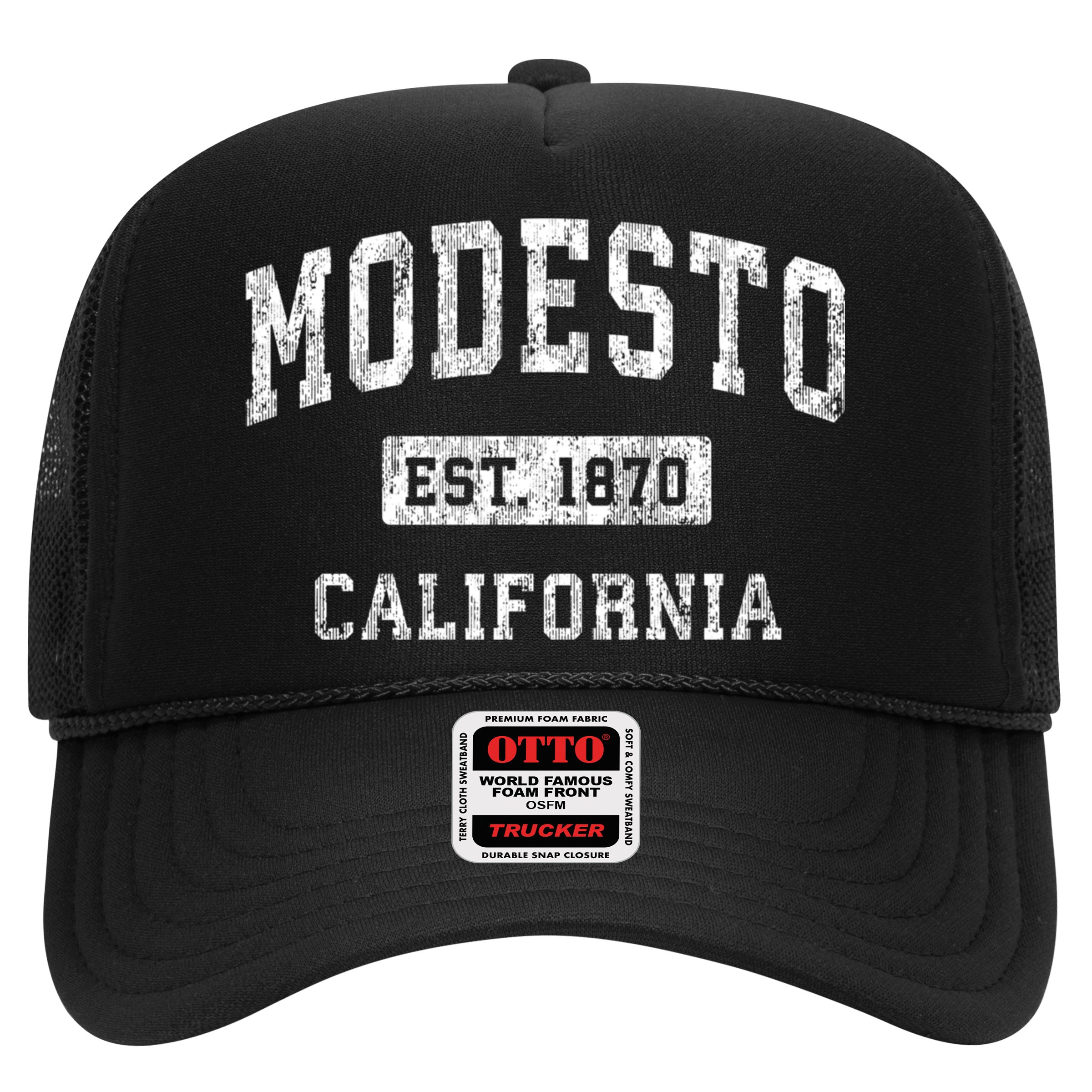 Modesto California Ca Vintage Established Sports Hat