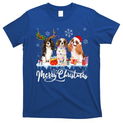 Merry Christmas Cavalier King Charles Spaniel Santa Light Gift T-Shirt