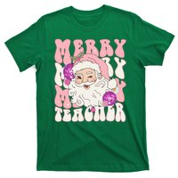 Merry Christmas Cute Teacher Disco Santa T-Shirt