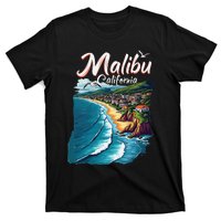 Malibu California Coastal Scenic Beach T-Shirt