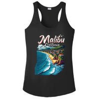 Malibu California Coastal Scenic Beach Ladies PosiCharge Competitor Racerback Tank