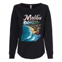 Malibu California Coastal Scenic Beach Womens California Wash Sweatshirt