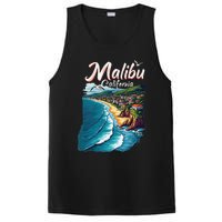 Malibu California Coastal Scenic Beach PosiCharge Competitor Tank