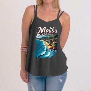 Malibu California Coastal Scenic Beach Women's Strappy Tank