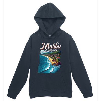 Malibu California Coastal Scenic Beach Urban Pullover Hoodie