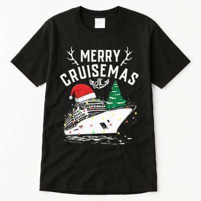 Merry Cruisemas Cruise Ship Family Christmas Funny Tall T-Shirt