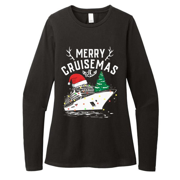 Merry Cruisemas Cruise Ship Family Christmas Funny Womens CVC Long Sleeve Shirt