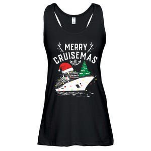 Merry Cruisemas Cruise Ship Family Christmas Funny Ladies Essential Flowy Tank