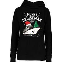 Merry Cruisemas Cruise Ship Family Christmas Funny Womens Funnel Neck Pullover Hood