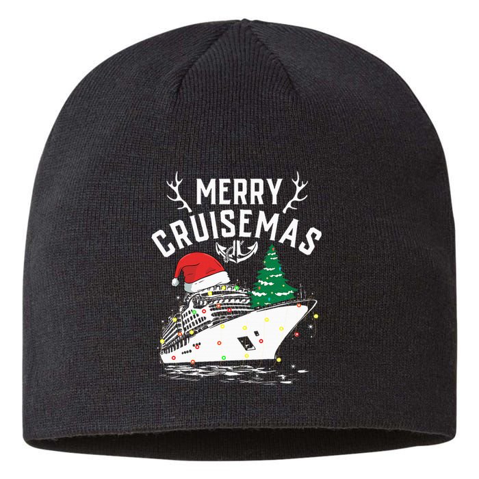 Merry Cruisemas Cruise Ship Family Christmas Funny Sustainable Beanie