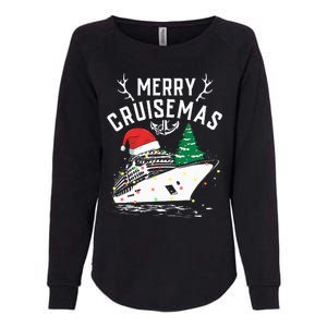 Merry Cruisemas Cruise Ship Family Christmas Funny Womens California Wash Sweatshirt