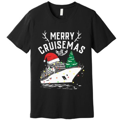 Merry Cruisemas Cruise Ship Family Christmas Funny Premium T-Shirt