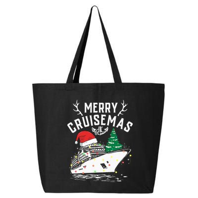 Merry Cruisemas Cruise Ship Family Christmas Funny 25L Jumbo Tote