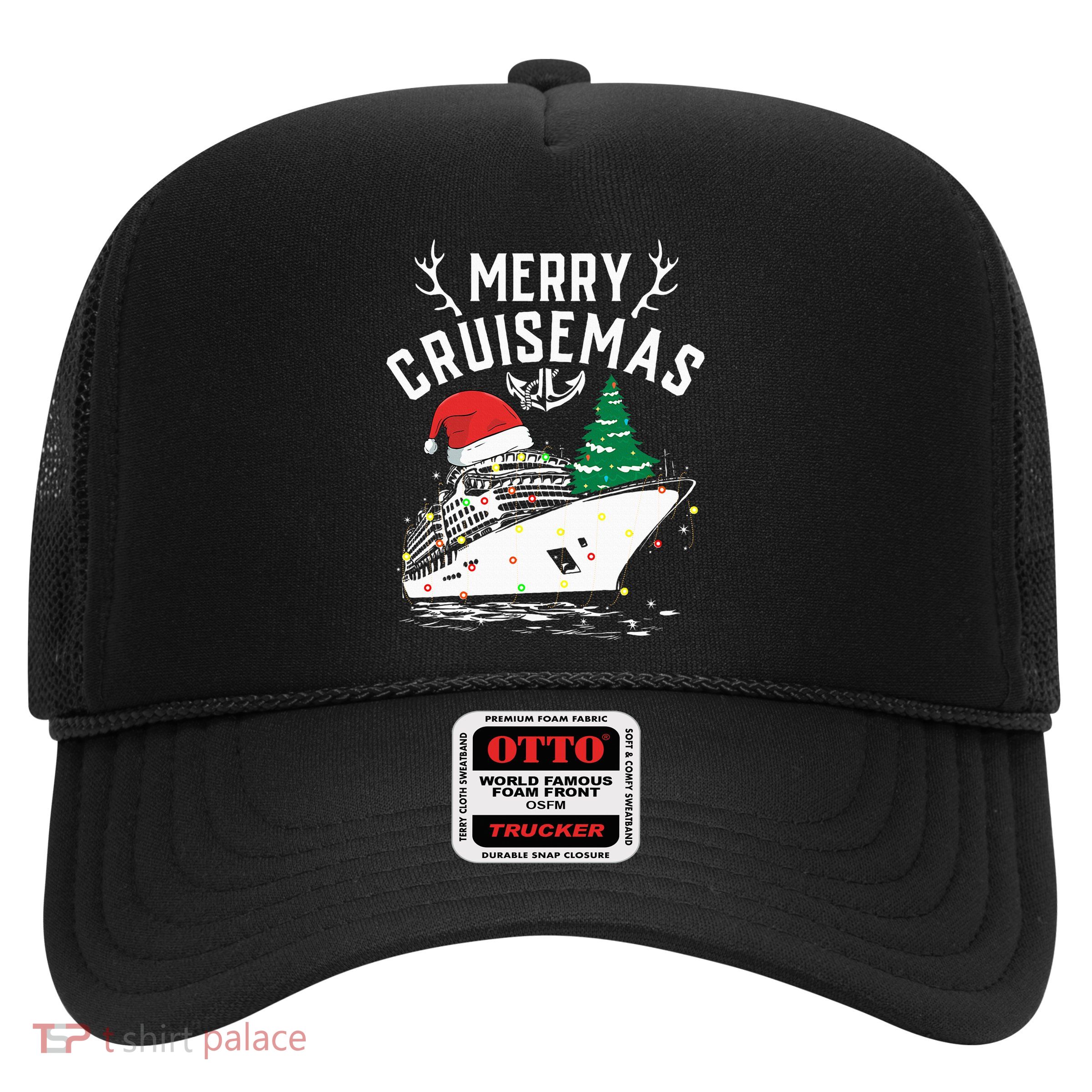 Merry Cruisemas Cruise Ship Family Christmas Funny Trucker Hat