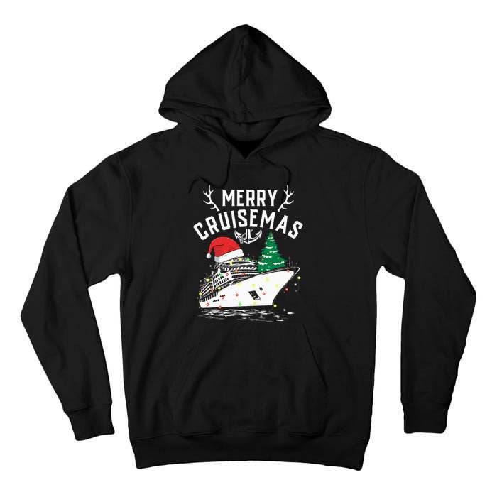 Merry Cruisemas Cruise Ship Family Christmas Funny Tall Hoodie