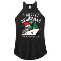 Merry Cruisemas Cruise Ship Family Christmas Funny Women's Perfect Tri Rocker Tank