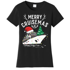 Merry Cruisemas Cruise Ship Family Christmas Funny Women's T-Shirt