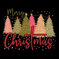 Merry Christmas Cross Retro Xmas Jesus Christian Sustainable Bucket Hat