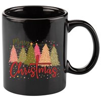 Merry Christmas Cross Retro Xmas Jesus Christian 11oz C Handle Ceramic Mug