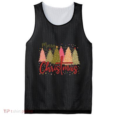Merry Christmas Cross Retro Xmas Jesus Christian Mesh Reversible Basketball Jersey Tank