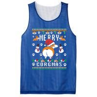 Merry Corgmas Christmas Corgi Dog Funny Ugly Christmas Gift Mesh Reversible Basketball Jersey Tank