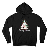 Meowy Catmas Cat Christmas Tree Xmas Funny Santa  Hoodie