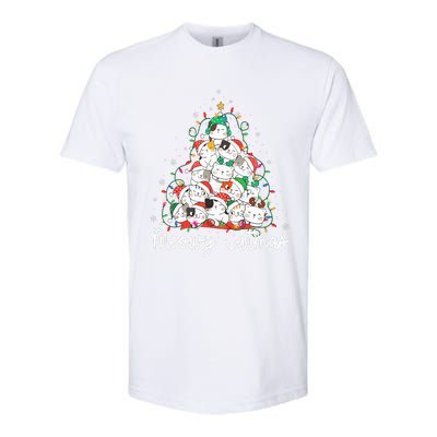 Meowy Catmas Cat Christmas Tree Xmas Funny Santa  Softstyle® CVC T-Shirt