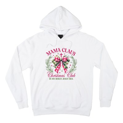 Mama Claus Christmas Club Coquette Bow Hoodie