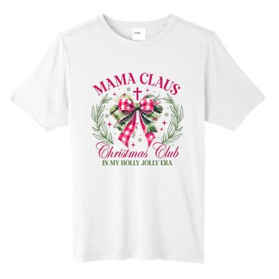 Mama Claus Christmas Club Coquette Bow Tall Fusion ChromaSoft Performance T-Shirt