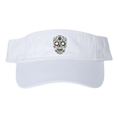 Military Camouflage Camo Dia De Los Muertos Sugar Skull Visor