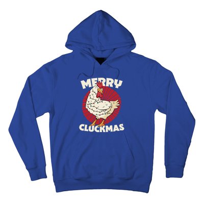 Merry Chickmas Cluckmas Funny Christmas Pajama Retro Outfit Great Gift Hoodie