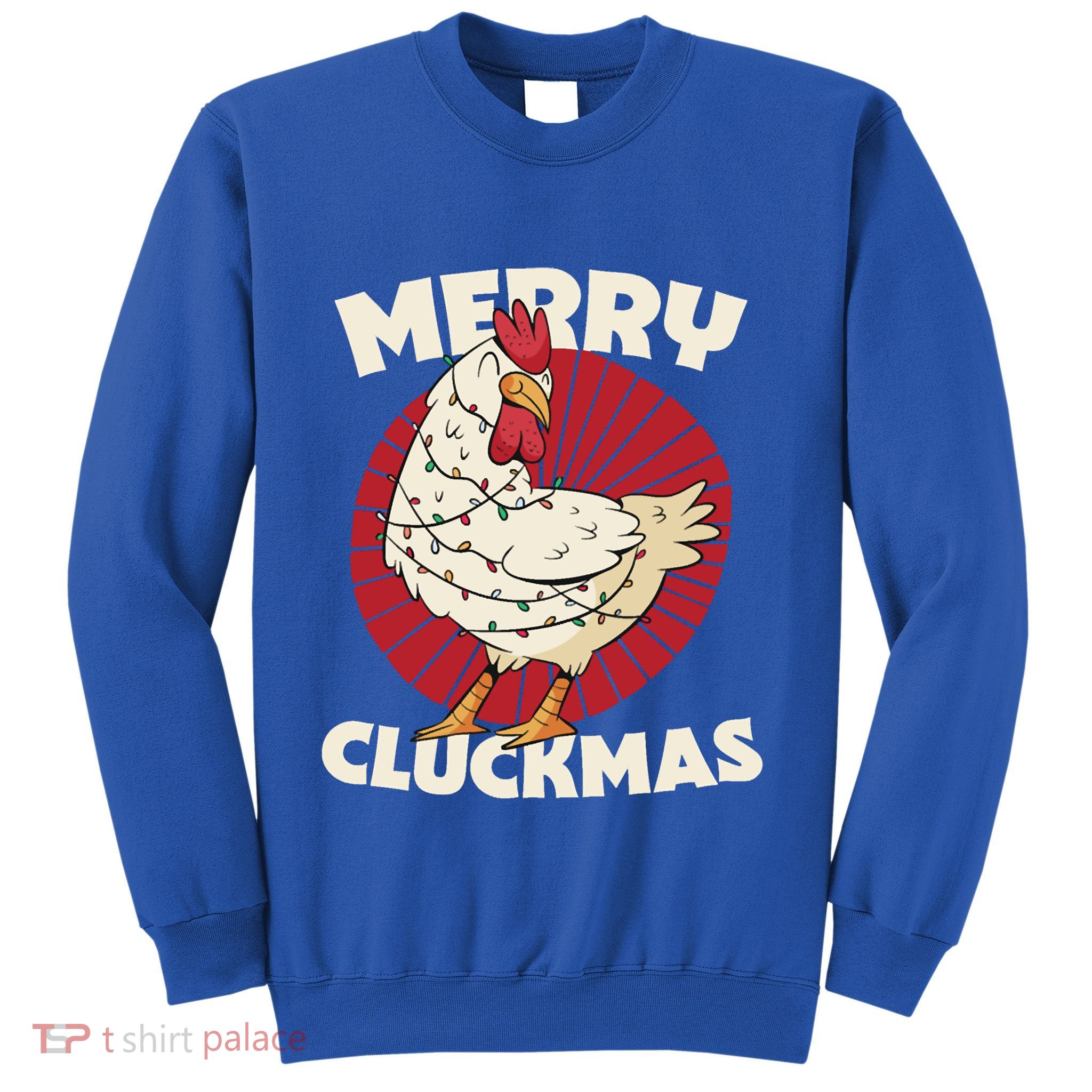 Merry Chickmas Cluckmas Funny Christmas Pajama Retro Outfit Great Gift Sweatshirt