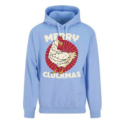 Merry Chickmas Cluckmas Funny Christmas Pajama Retro Outfit Great Gift Unisex Surf Hoodie