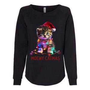 Moewy Catmas Cat Christmas Gift Womens California Wash Sweatshirt