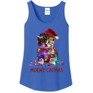 Moewy Catmas Cat Christmas Gift Ladies Essential Tank