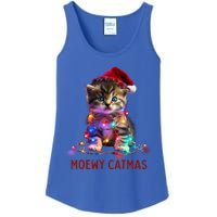 Moewy Catmas Cat Christmas Gift Ladies Essential Tank